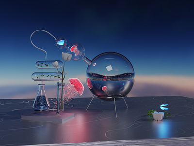 3D Rendered Imaginary Lab