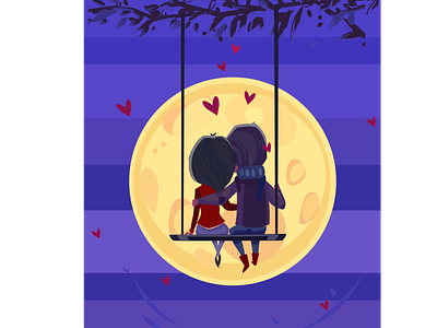 Love in the air design illustration