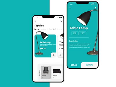 Home Decor App adobe illustrator decorate design home interaction design lights mobile ui product design ui user experience user interface ux