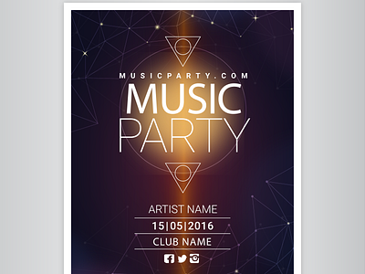 Poster Design abode illustrator band music poster art poster design