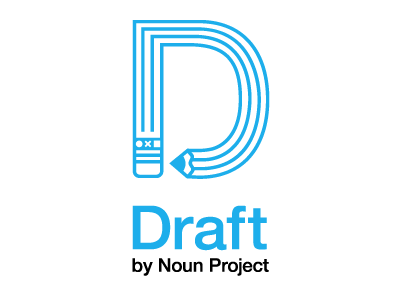 Draft draft draft draft.la logo noun project pencil