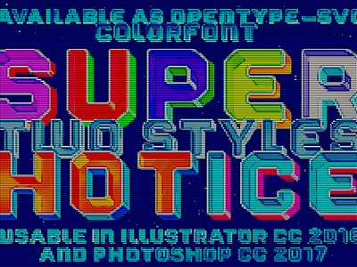 Pool Typeface colorfont pixelart typeface typography