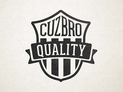 CuzBro Quality badge flag shield