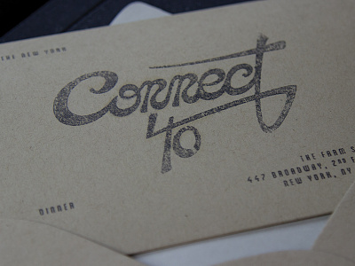 Connect 40 Invitation handlettering typography