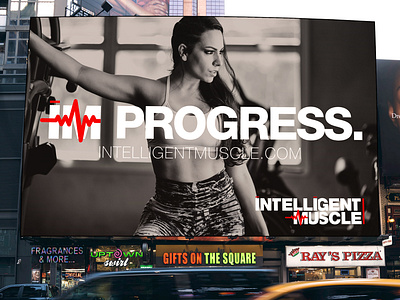 Intelligent Muscle - OOH 01 - NYC advertising billboard branding concept ooh