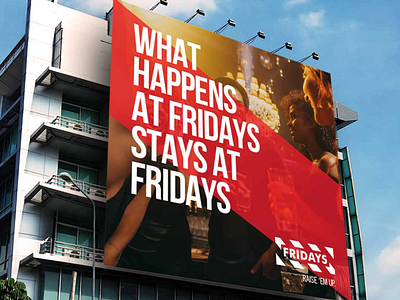 TGI Fridays advertising billboard concept ooh