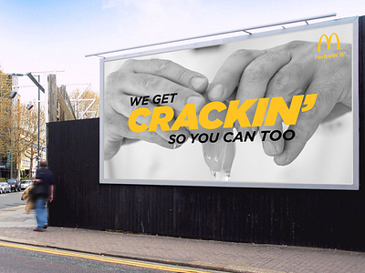 Get Crackin’ (1/3) advertising billboard branding ooh