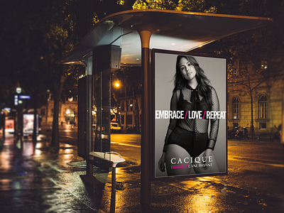 Curves on Display billboard campaign concept lingerie ooh