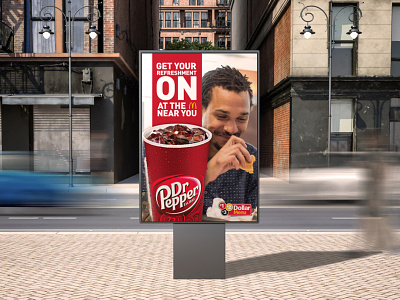 McDonald's & Dr. Pepper - Co-Promotion advertising billboard brand promotion