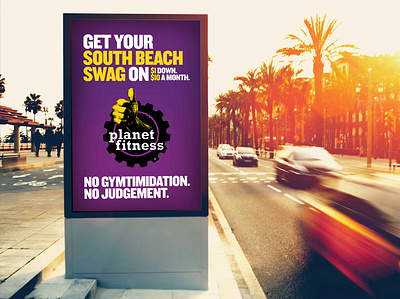 Planet Fitness - Miami #1 advertising billboard fitness gym health ooh