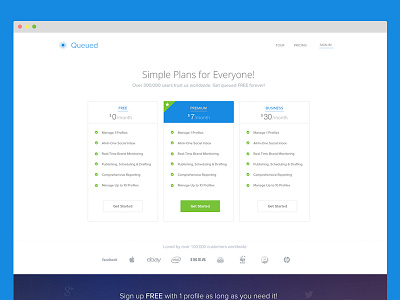 Pricing Page clean landing page modern pricing page ui website