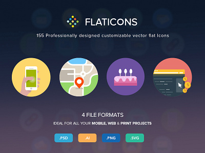 BearDuo Flaticons 155 ai animation colorfull flat icons png psd ui ux