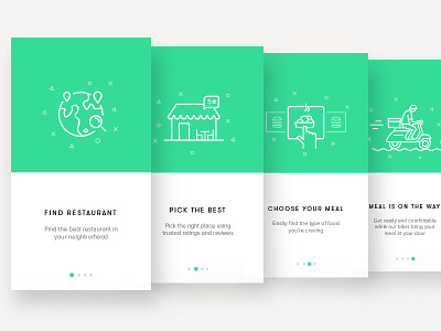 Onboarding Screens - Restaurant App