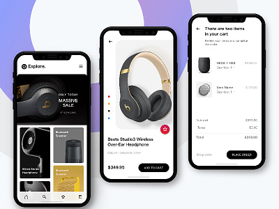 iPhone X - Ecommerce app buy cart checkout design ecommerce interaction iphone iphone x shopping ui ux
