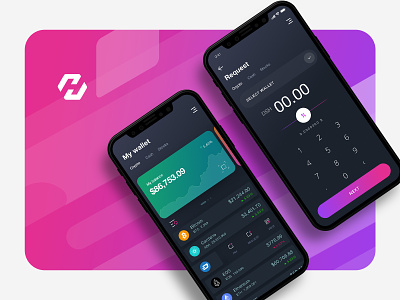 Crypto Wallet app crypto currency crypto wallet dash design illustration interface iphone x request money