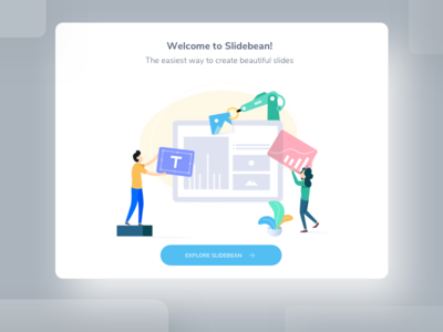 Slidebean App Illustration app clean design illustration ios iphone ui ux website