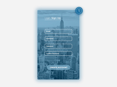 Sign Up - Daily UI #1 dailyui interface design sign up ui