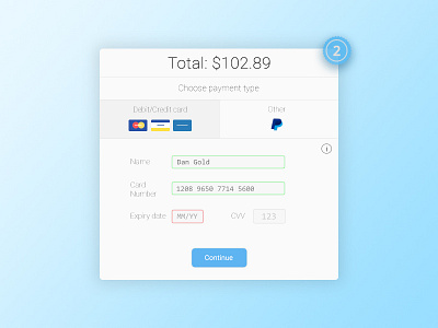 Checkout Form - Daily UI #2 checkout dailyui form payment