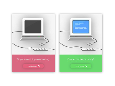 Flash Message - Daily UI #11 computer dailyui flash message oops success