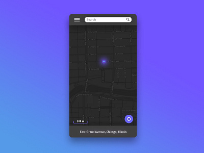 Location Tracker - Daily UI #20 dailyui location map material design tracker
