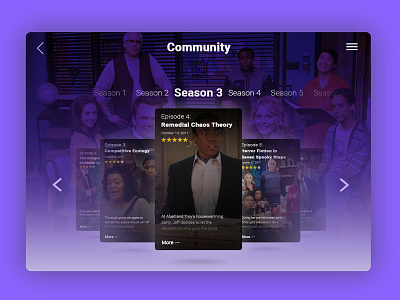 TV App - Daily UI #25 browse community dailyui programme tv app