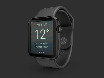 Weather - Daily UI #037 app dailyui interface smartwatch watch weather widget