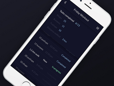 Workout Tracker - Daily UI #41 dailyui fitness health list progress task tracker workout