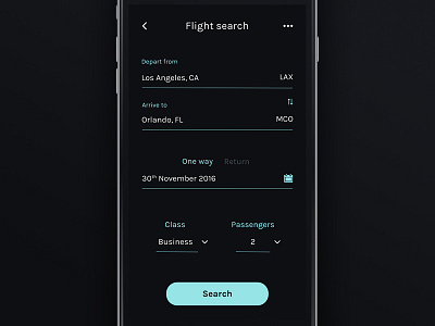 Flight Search - Daily UI #68