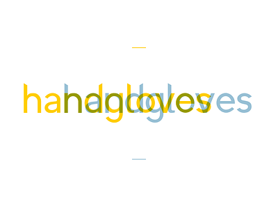 Handgloves bespoke custom overprint typeface typography
