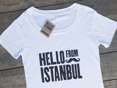 Hello From Istanbul T-shirt gift hello istanbul letterpress t shirt typography