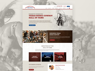 Texas Rodeo Cowboy Hall of Fame web design