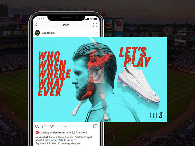 Under Armour Bryce Harber 3 Cleat Instagram Campaign