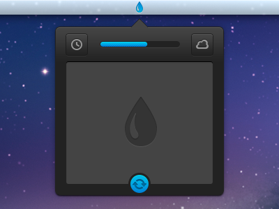 Droplet Rebound app clound concept mac osx share storage ui