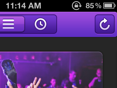 Purple Love app ios iphone photo refresh