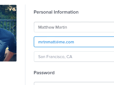 Settings field form input password settings