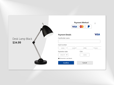 Credit Card Checkout ui web