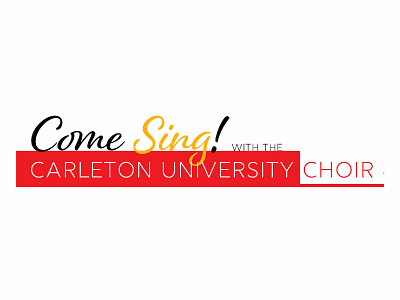 CUC Advertisement banner choir design illustration marketing music