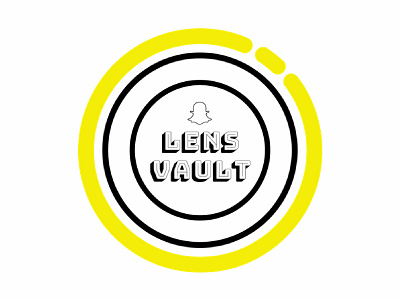 Lensvault design illustration lens logo snapchat