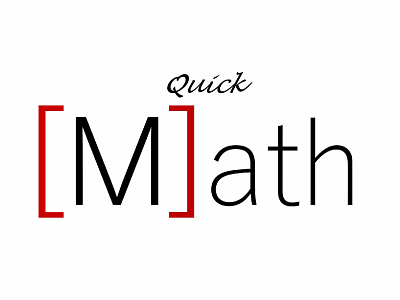 Quickmath design illustration logo math mathematics wolfram