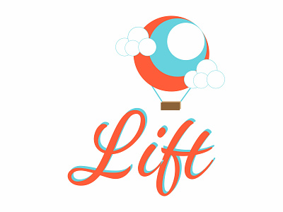 Lift dailylogochallenge design hotairbaloon illustration logo