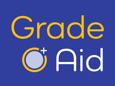 Grade Aid Logo app branding design illustration logo tech logo typography