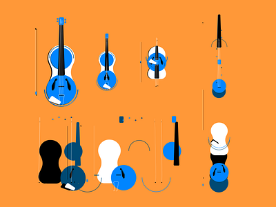 Violin_study design figma illustraion music music art violin visual design