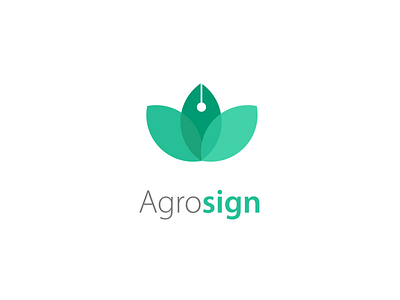 Agrosign logo 2 agriculture branding contracting design digital electronic signature esignature flat fountain pen graphic design green illustration leaf logo pen pen nib signature signature fonts technology vector