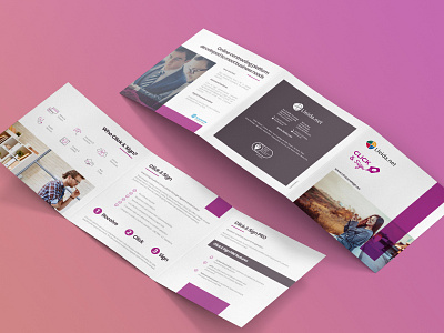 Click & Sign tri-fold square leaflet branding brochure brochure design brochure tri fold design electronic signature graphic design leaflet leaflet design print print ad print ads printed material tri fold tri fold brochure