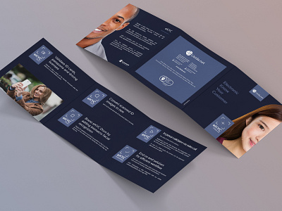 eKYC tri-fold square leaflet