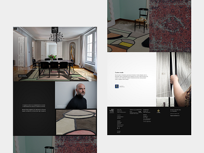 Matteo Pala rugs - web design branding design frontend graphic design ui ux web design website