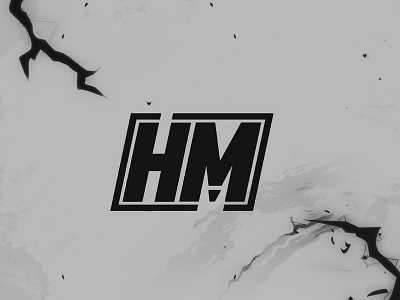 HM Logo branding design logo logo alphabet minimal modern youtube