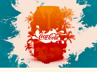 Cocacola design coca cola cocacola fresh colors illustration logo logo alphabet modern typography vector