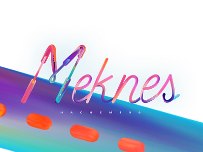 Meknes_Filtre design fresh colors illustration logo alphabet minimal modern vector