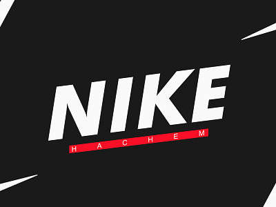 NIKE flyer brush design fresh colors minimal modern popular design typography vector